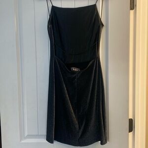Backless black sparkle dress! Size s-m